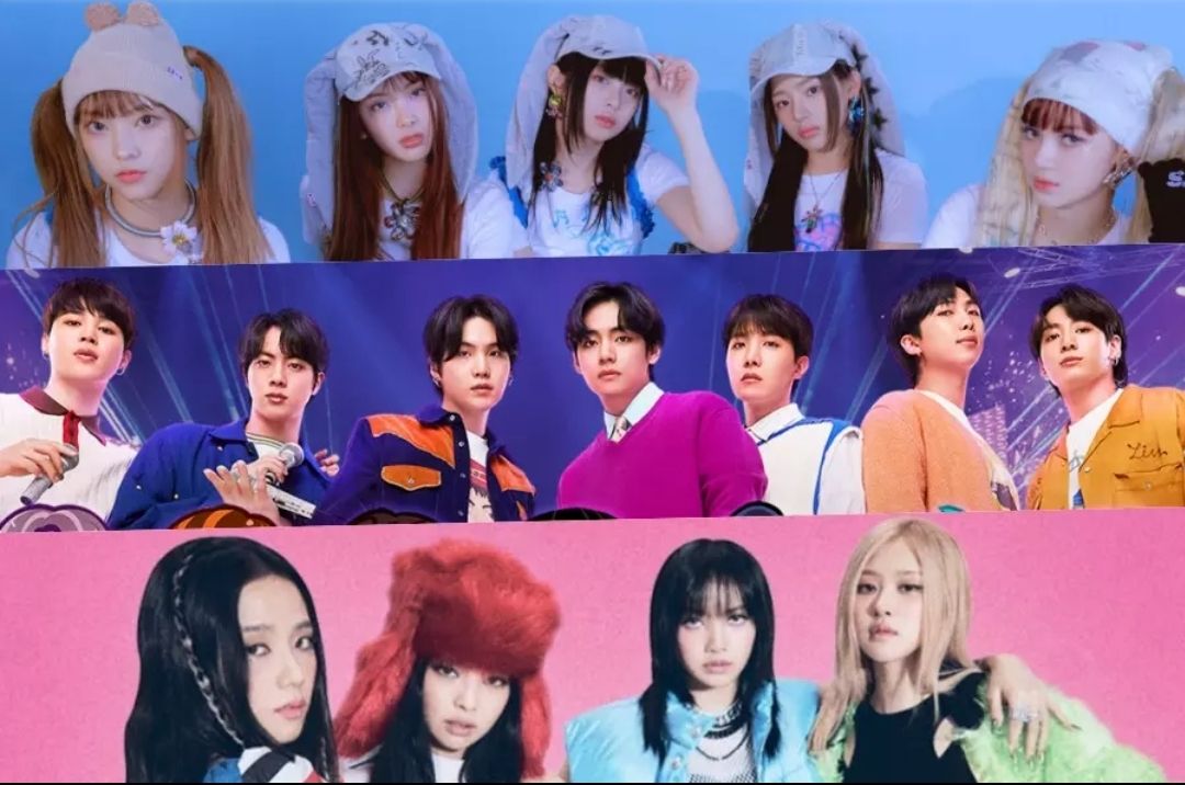 NewJeans, BTS, dan BLACKPINK dalam peringkat reputasi brand bulan Maret.