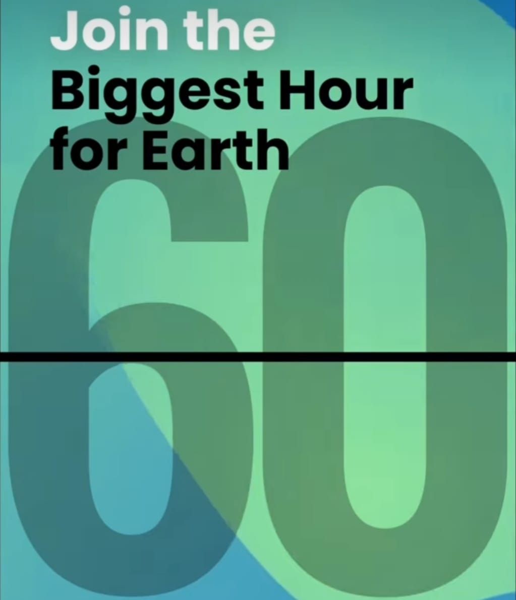 Earth Hour 2023 jatuh bertepatan pada hari ke-3 puasa Ramadhan 1444 H, Sabtu 25 Maret 2023. Jangan lupa matikan lampu dan alat elektronik yang tidak digunakan selama 60 menit hari ini, mulai pukul 20.30 wib - 21.30 wib.
