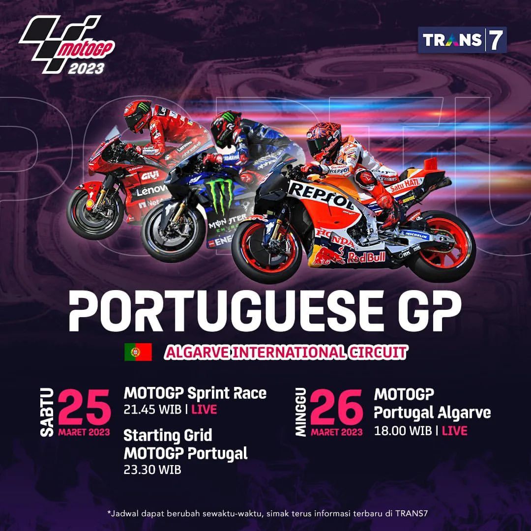 Jadwal Acara Trans 7 Sabtu, 25 Maret 2023 ada Takut Dosa, Pas Buka FM, dan Moto GP Portugal./  Instagram @officialtrans7