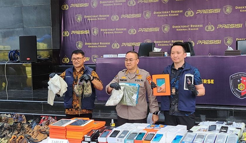 Polda Metro Jaya Ungkap Penyelundupan Baju Bekas Impor dan Handphone Ilegal Senilai Miliaran Rupiah