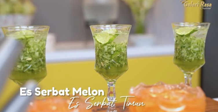 Resep Es Serbat Melon dan juga Es Serbat Timun ala Rudy Choirudin yang bisa dijadikan ide jualan takjil di bulan Ramadhan 2023.
