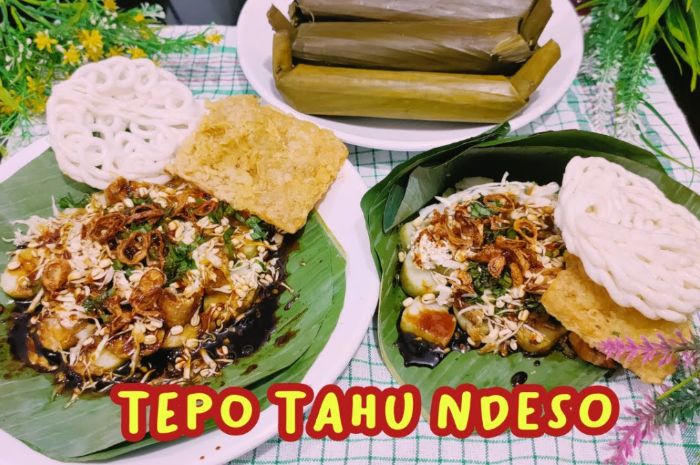 Tepo tahu, makanan khas Jawa, ekonomis, simpel