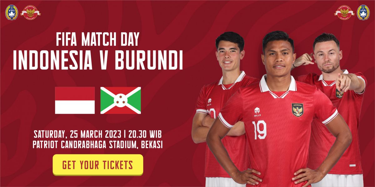 Jadwal dan Link Live Streaming Timnas Indonesia vs Burundi di FIFA Matchday, Malam Ini 