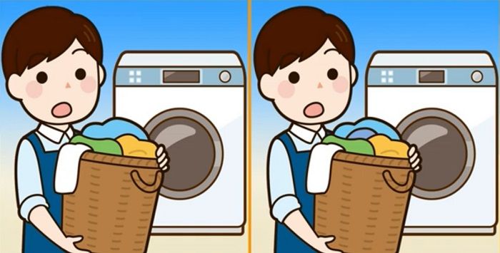 Ada perbedaan dari gambar orang laundry yang harus dicari di tes IQ.