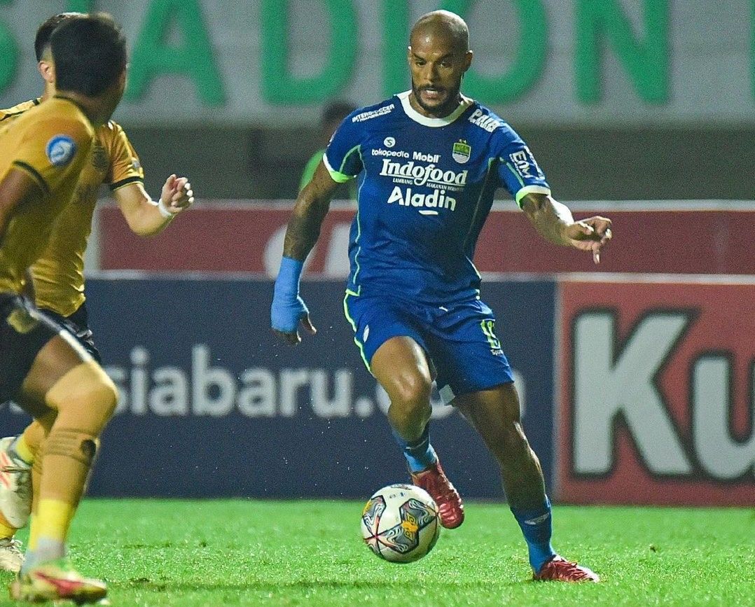 David da Silva sumbangkan gol kedua sehingga Persib memenangkan laga lawan Bhayangkara FC, Jumat 24 Maret 2023 malam. 