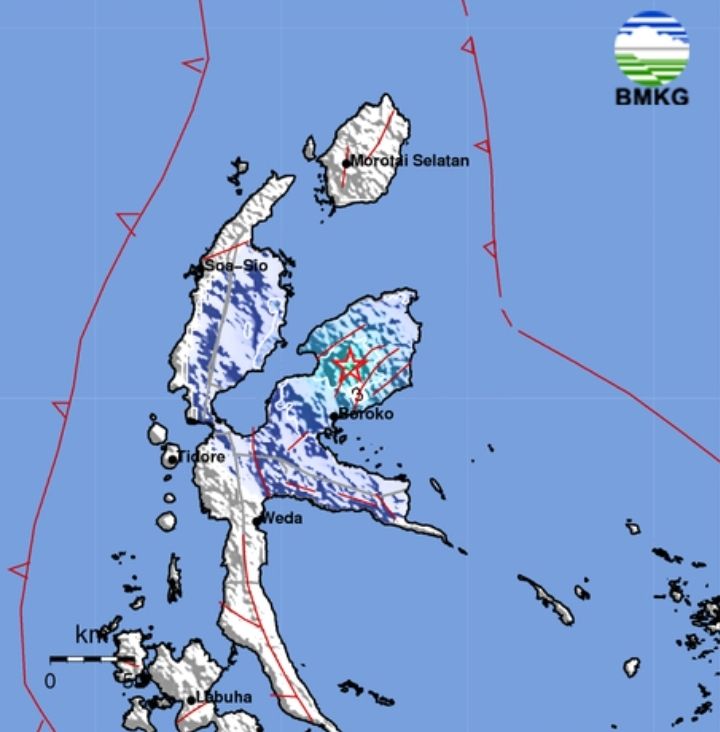 Gempa Hari Ini 26 Maret 2023 Guncang Halmahera Timur, Terasa Hingga Ke Wasile