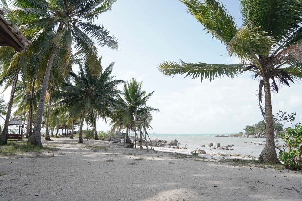 Pesona Pantai Pulau Tiga Makin Memukau