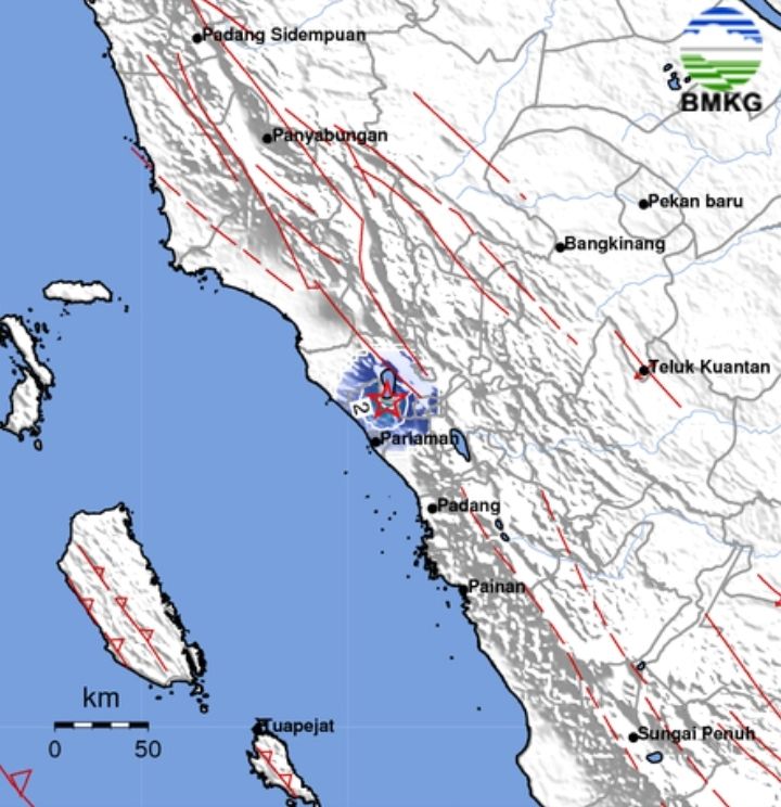 Gempa Hari Ini 26 Maret 2023 Guncang Agam Sumatera Barat, Magnitufo 3.6