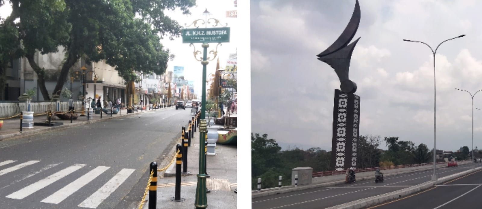 Jalan HZ Mustofa dan Jalan Baru Lingkar Utara, dua diantara tempat-tempat wisata gratis di Kota Tasikmalaya untuk ngabuburit.*kabar-priangan.com/Arief Farihan Kamil