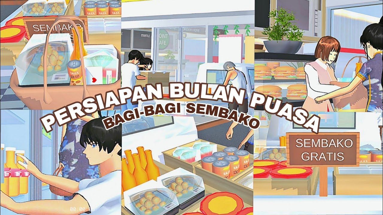 Ilustrasi gameplay Sakura School Simulator di Android