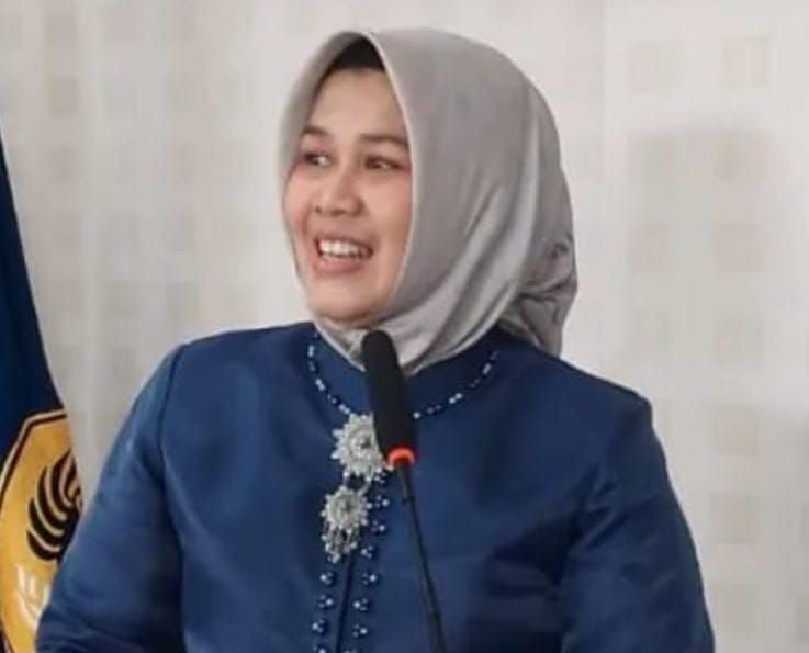 Kepala BPKAD Banten Rina Dewiyanti yang menyampaikan soal tidak dianggarkannya untuk bukber Puasa Ramadhan/Irfan Muntaha/Kabar Banten