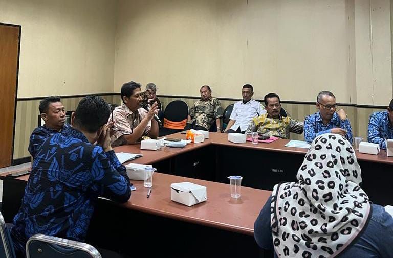 Dishub Banten saat menggelar rapat untuk mudik gratis Lebaran 2022, foto diambil sebelum datangnya Bulan Suci Ramadhan/Dokumen/Dishub Banten