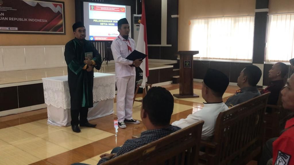 Napi Teroris di Majalnegka ucapkan Ikrar setia pada NKRI.