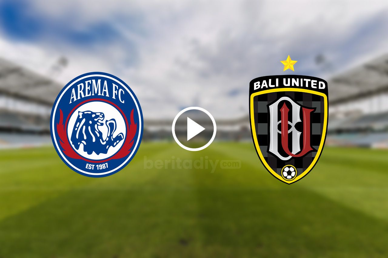 Link live streaming Arema FC vs Bali United di BRI Liga 1, tonton di siaran langsung TV Indosiar gratis pukul 20.30 WIB.