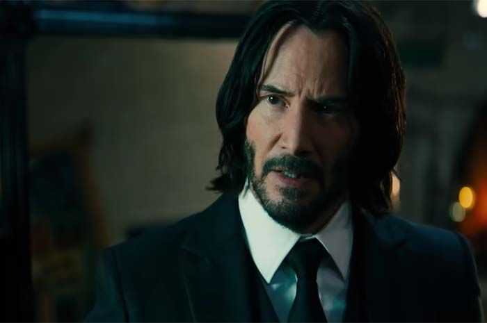 Hasil tangkapan layar dari film yang dirilis Lionsgate menampilkan Keanu Reeves sebagai John Wick di adegan film John Wick 4.