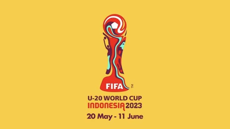 Logo Piala Dunia U20 Indonesia. Anggota DPR: Penolakannya Terlambat... Imbasnya Nasib Piala Dunia U20 2023 Terancam Gagal...