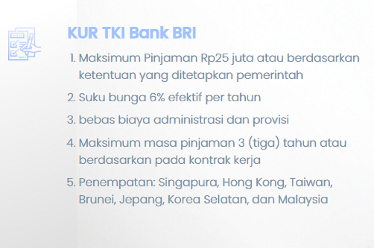 Berangkat Kerja ke Singapura atau Hong Kong? Ajukan KUR TKI Bank BRI Tanpa Agunan Cair Rp25 Juta/Tangkapan Layar/bri.co.id/kur