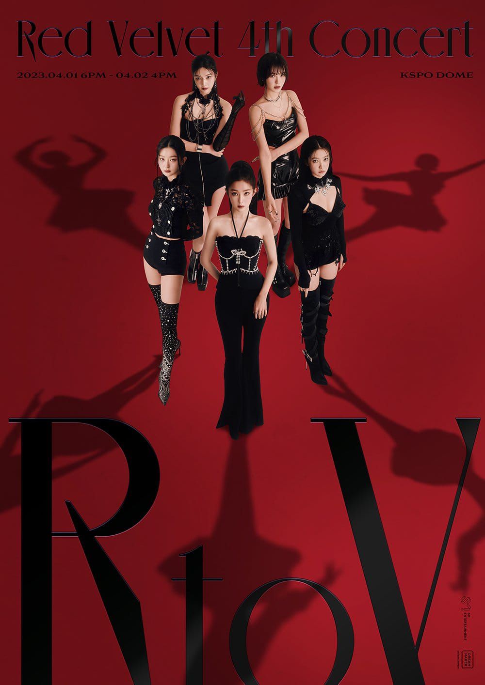 Poster Resmi tur konser Red Velvet di berbagai kota di dunia termasuk di Jakarta