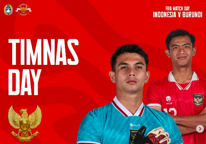 Link live streaming FIFA matchday leg 2 Timnas Indonesia vs Burundi malam ini 28 Maret 2023.