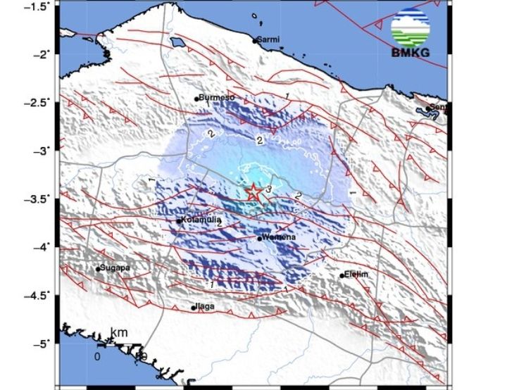 Gempa Hari Ini 28 Maret 2023 Guncang Tolikara Papua, Terasa Hingga Ke Wamena