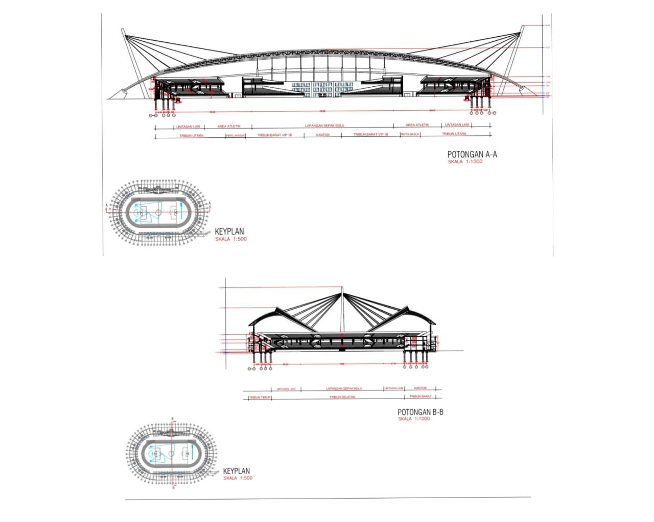 Desain stadion sepakbola di Kabupaten Tanah Bumbu