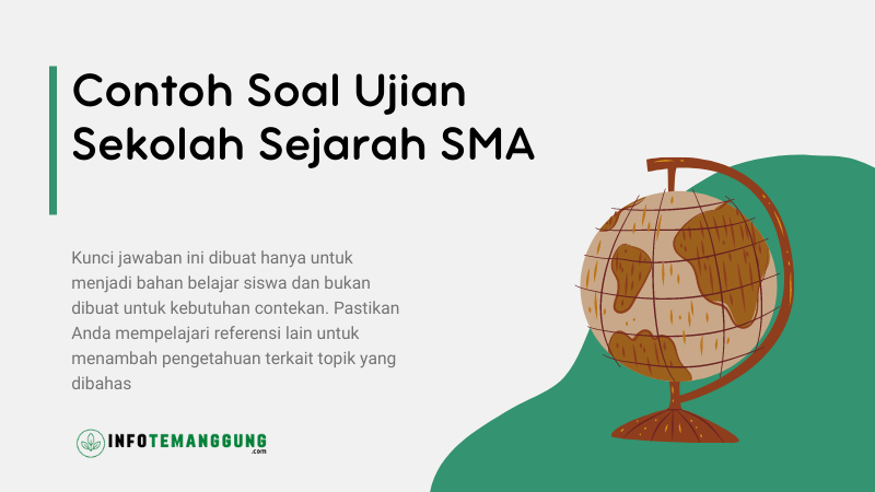 Contoh Soal Ujian Sekolah Sejarah Indonesia SMA Kurikulum 2013