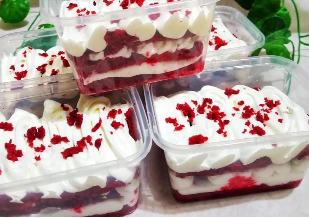 Manis dan Kekinian, Ini Dia Resep Red velvet Dessert Box Untuk Menu Buka Puasa dan Ide Jualan!