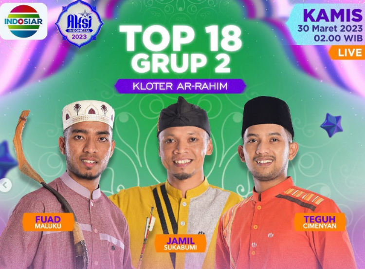 Live streaming Aksi Indosiar 2023 hari ini Kamis, 30 Maret 2023 yang telah memasuki top 18.