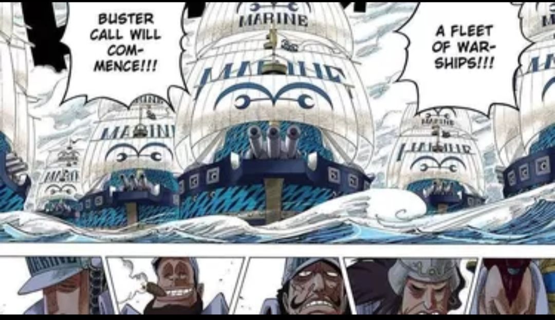 Eiichiro Oda Perlihatkan 1000 Kapal Marine Tersapu Gelombang Buatan Vegapunk di Egghead, Para Admiral dan Gorosei Panik!