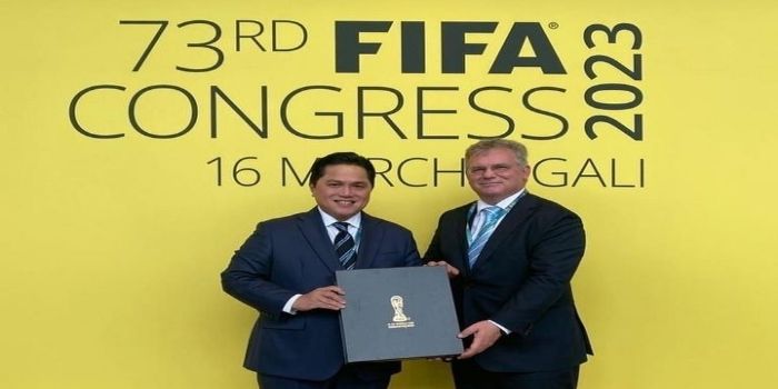 FIFA resmi membatalkan Indonesia jadi tuan rumah Piala Dunia U-20/Instagram/@erickthohir