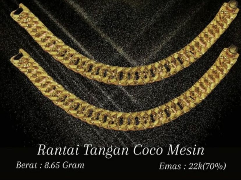 Harga Emas Banda Aceh Hari Ini Per Mayam, Rantai Tangan Coco Mesin/Instagram/@bina.nusa