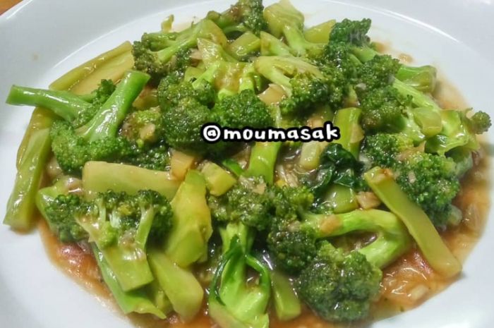 Resep brokoli saus tiram untuk menu sahur Ramadhan 