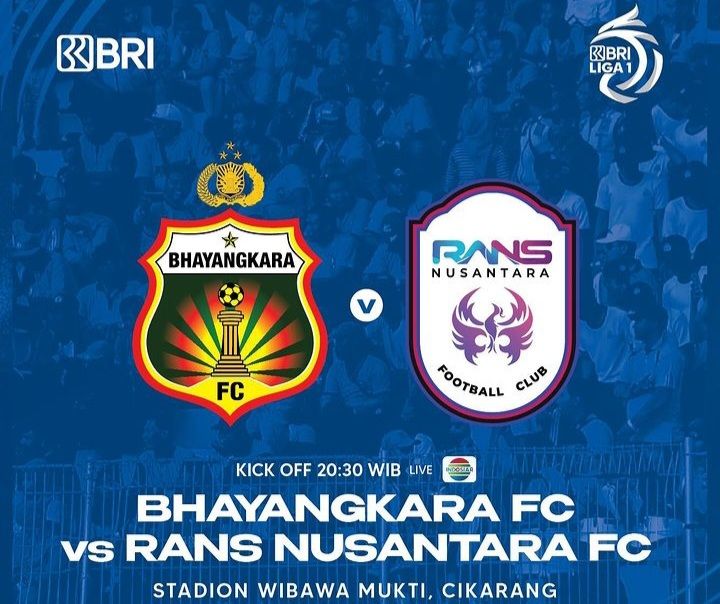 Ilustrasi- Jadwal pertandingan Liga 1, prediksi skor Bhayangkara FC vs RANS Nusantara Liga 1 hari ini, 30 Maret 2023, dan siaran langsung bola Indosiar via TV online.