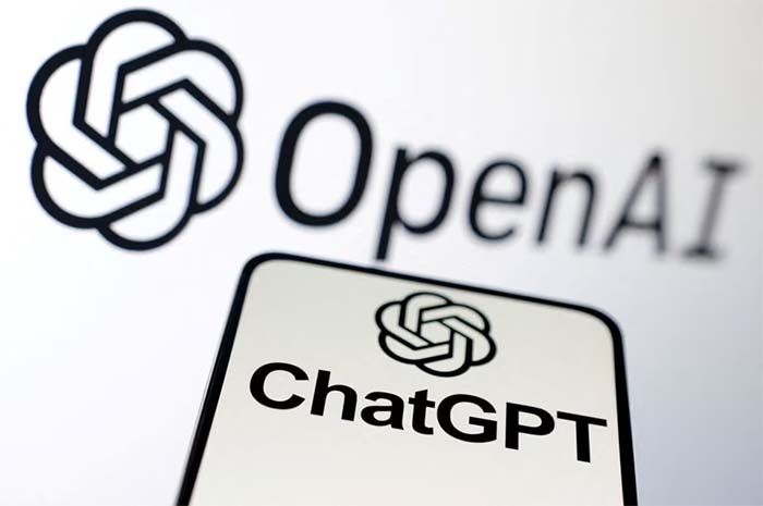 Logo OpenAI dan ChatGPT terlihat dalam ilustrasi yang diambil pada tanggal 3 Februari 2023. 