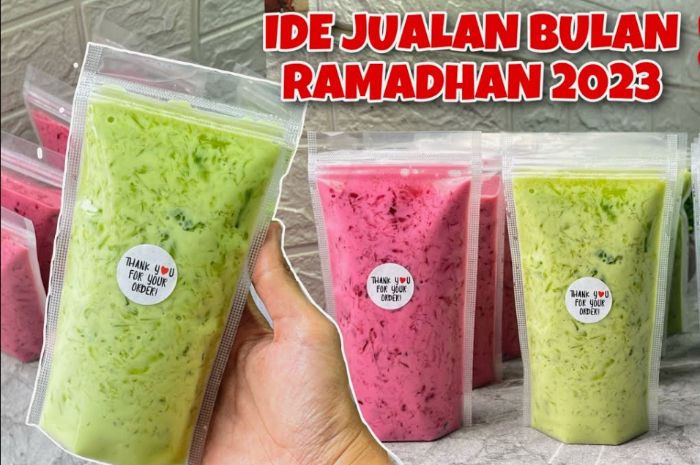 Resep es lumut milk cheese untuk ide jualan Ramadhan 2023