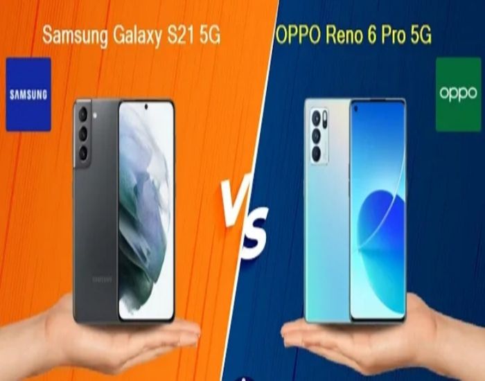 Spesifikasi Handphone Oppo Reno6 Pro 5G VS Samsung Galaxy S21 Plus 5G