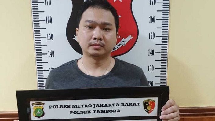 Fandi Halim (32) tersangka pelaku predator anak di Jakarta Barat.