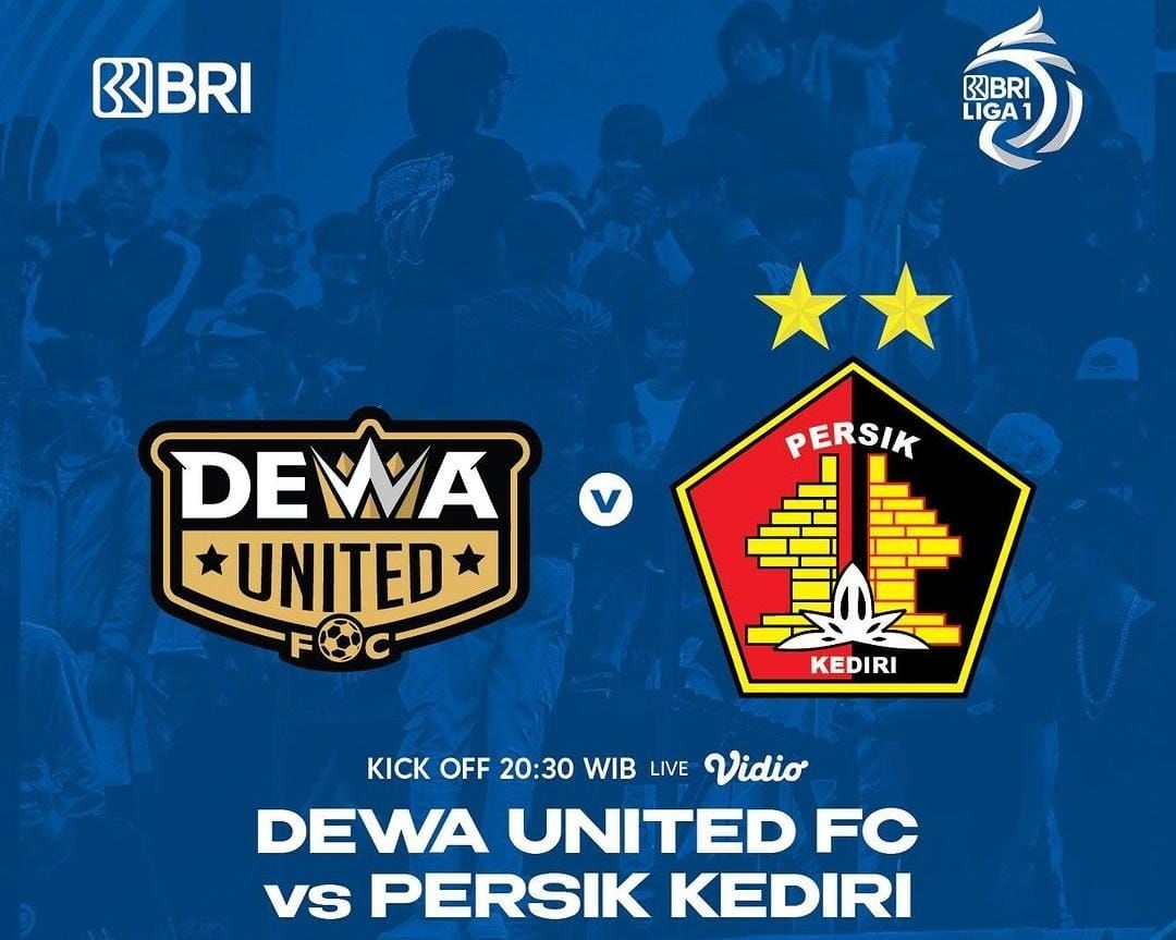Link live streaming Dewa United vs Persik Kediri hari ini, Kamis, 30 Maret 2023. Nonton BRI Liga 1 siaran langsung di sini.