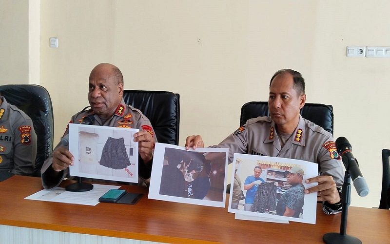 Kapolda Papua Irjen. Pol. Mathius D. Fakhiri dalam keterangan pers megungkap motif pelaku