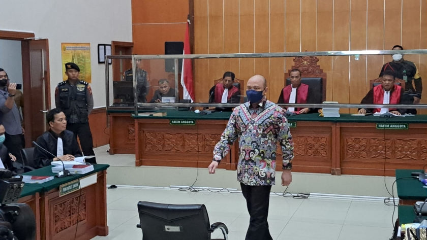 Sidang lanjutan Teddy Minahasa, terdakwa kasus pengedaran narkoba jenis sabu di PN Jakarta Barat