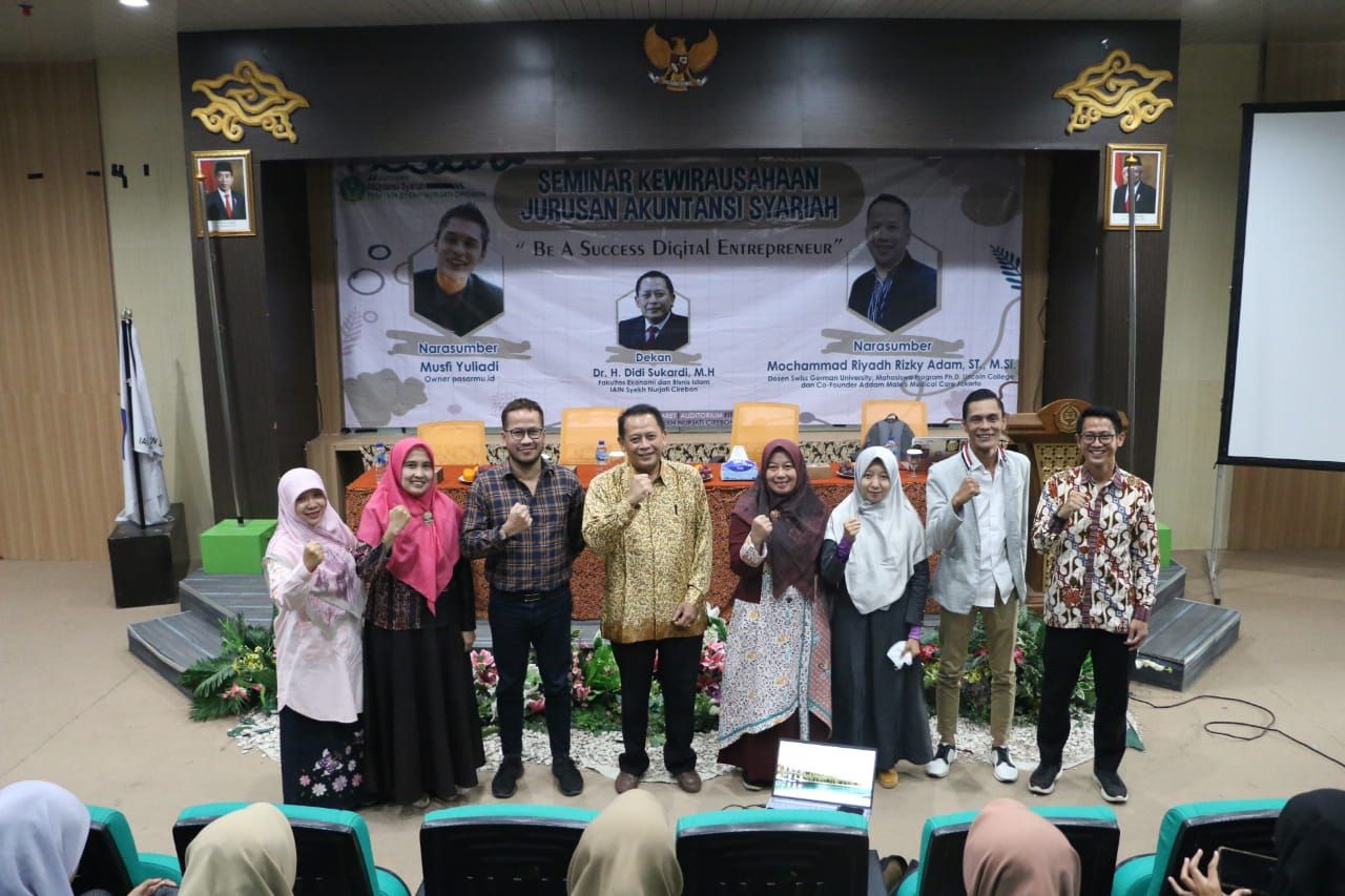 Jurusan Akuntansi Syariah Fakultas Ekonomi dan Bisnis Islam (F-EBI) IAIN Syekh Nurjati Cirebon menggelar seminar kewirausahaan Jurusan Akuntansi Syariah.