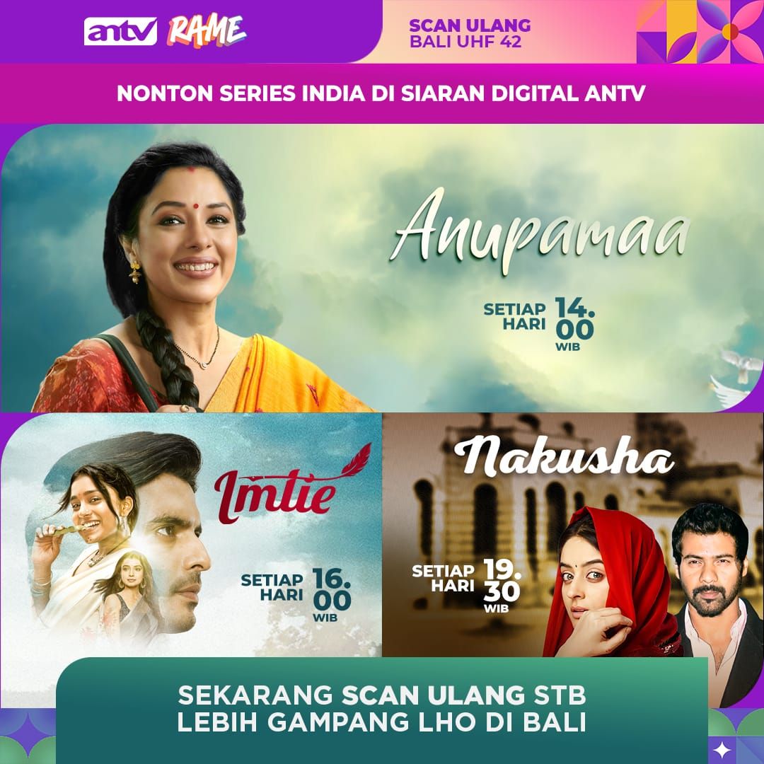 Saksikan Serial India Imlie hanya di ANTV melalui siaran digital 