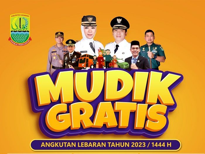Mudik Gratis di Kabupaten Karawang, dari Pemda dan Polres./Instagram cellica nurrachadiana