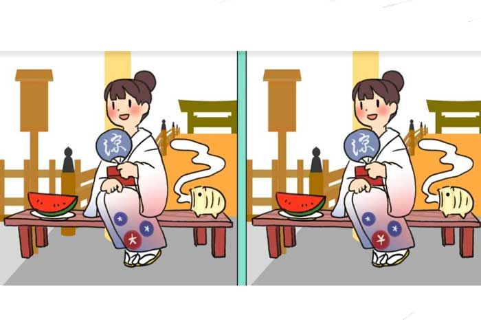 Asik nih main tes IQ ditemani oleh wanita cantik asal Osaka Jepang dan mencari letak perbedaan gambar misterius.