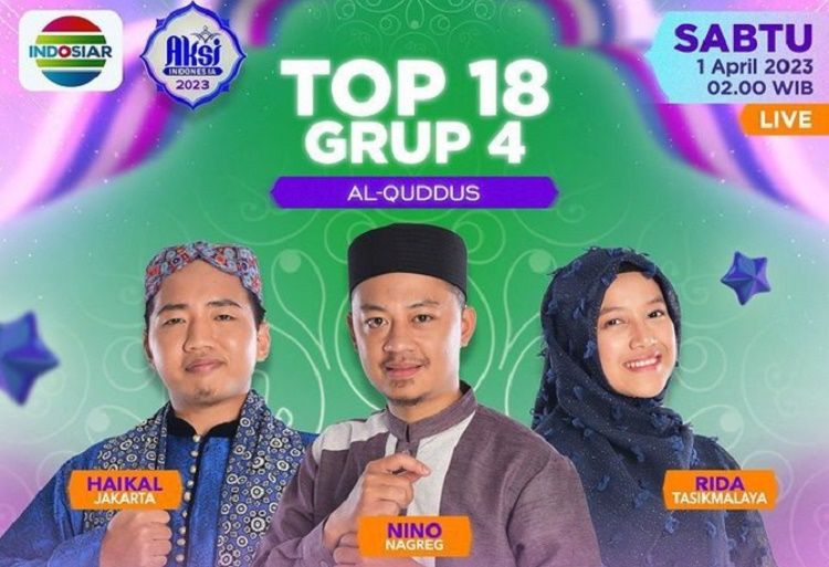 Inilah hasil result Top 18 AKSI Indonesia 2023 dari Kloter Al Quddus, siapa yang harus pulang