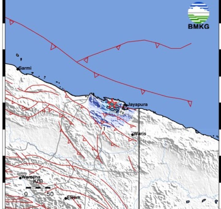 Gempa Jayapura Hari Ini 2 April 2023, Magnitudo 4.0 Terasa Hingga Ke Sentani