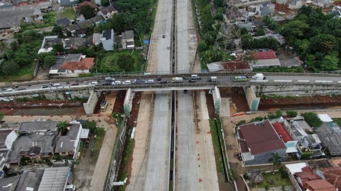 Terdapat pengaturan lalu lintas di ruas tol Serpong-Cinere pada 2 sampai 7 April 2023.