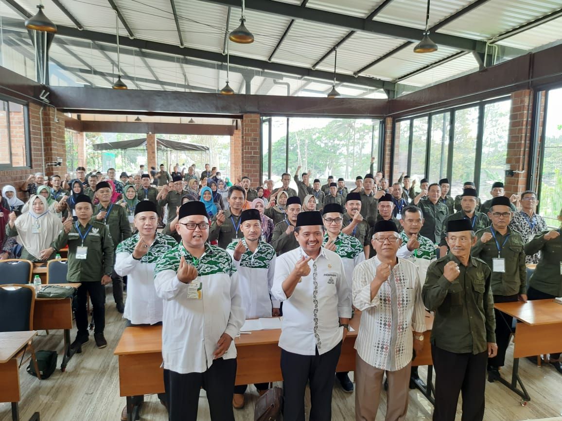 Pengurus UPZ se Kabupaten Sumedang mengikuti terkait target zakat fitrah yang ditargetkan Baznas Sumedang. sosialisasi 