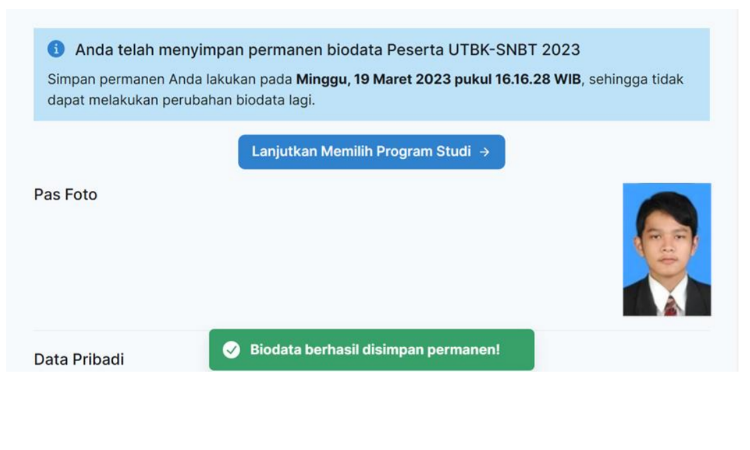 Hasil Akhir Daftar UTBK SNBT 2023.*