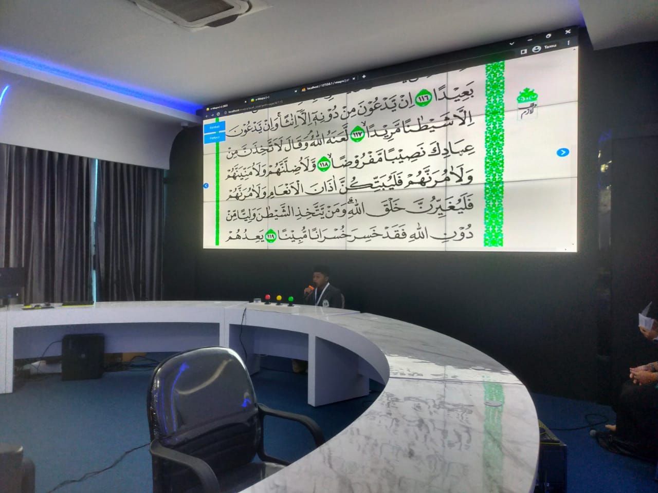 Suasana pelaksanaan Pekan Tilawatil Qur'an (PTQ) RRI tingkat Nasional ke-53 tahun 2023, resmi dihelat di Kota Kendari, 2 April 2023.